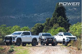 Nissan Navara 2,3lt DCi 182Ps / Toyota Hilux 2,4lt D-4D Cruiser 150Ps / Mitsubishi L200 Club Cab 2,2lt DI-D 150Ps 